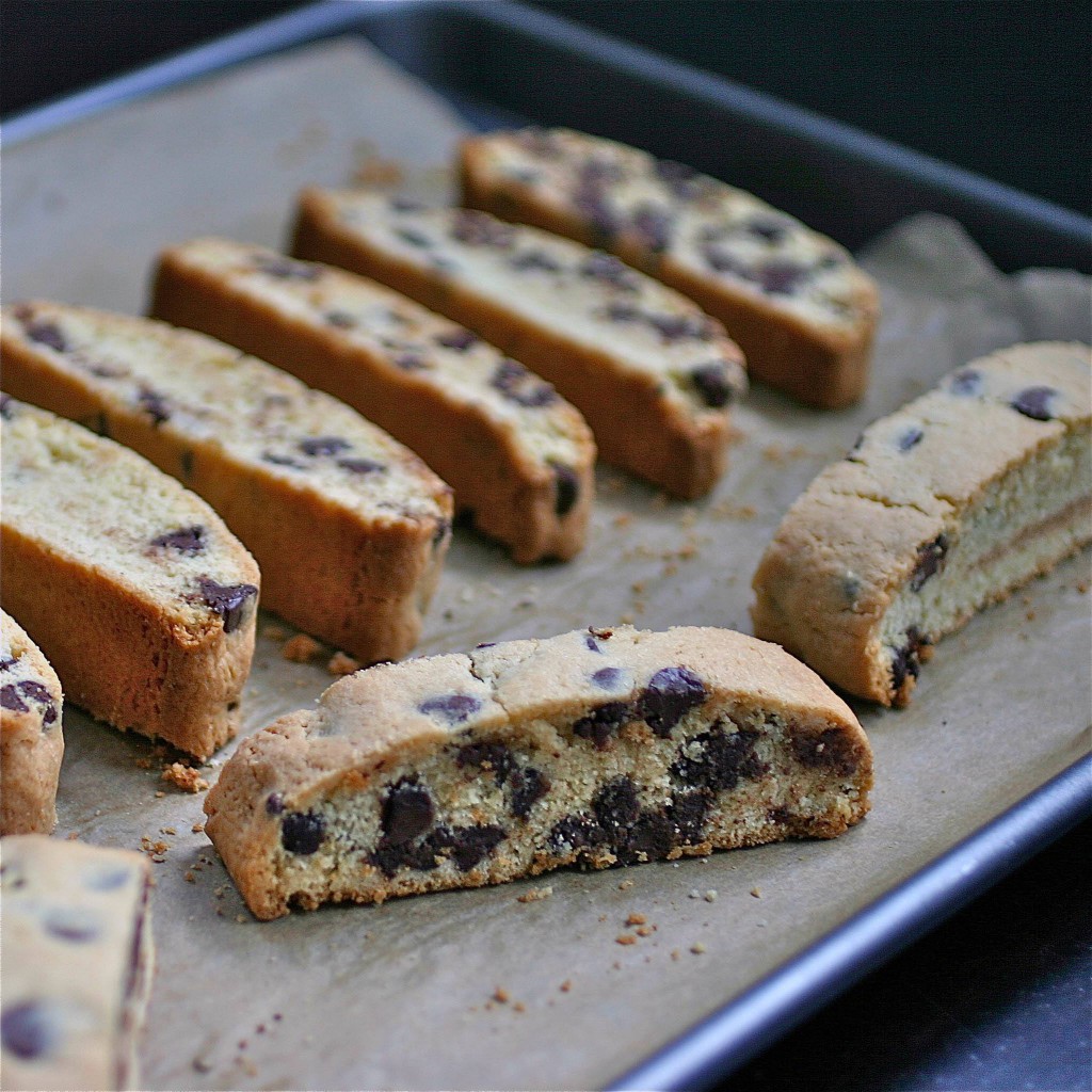 Chocolate Chip Biscotti - Deliciously Declassified