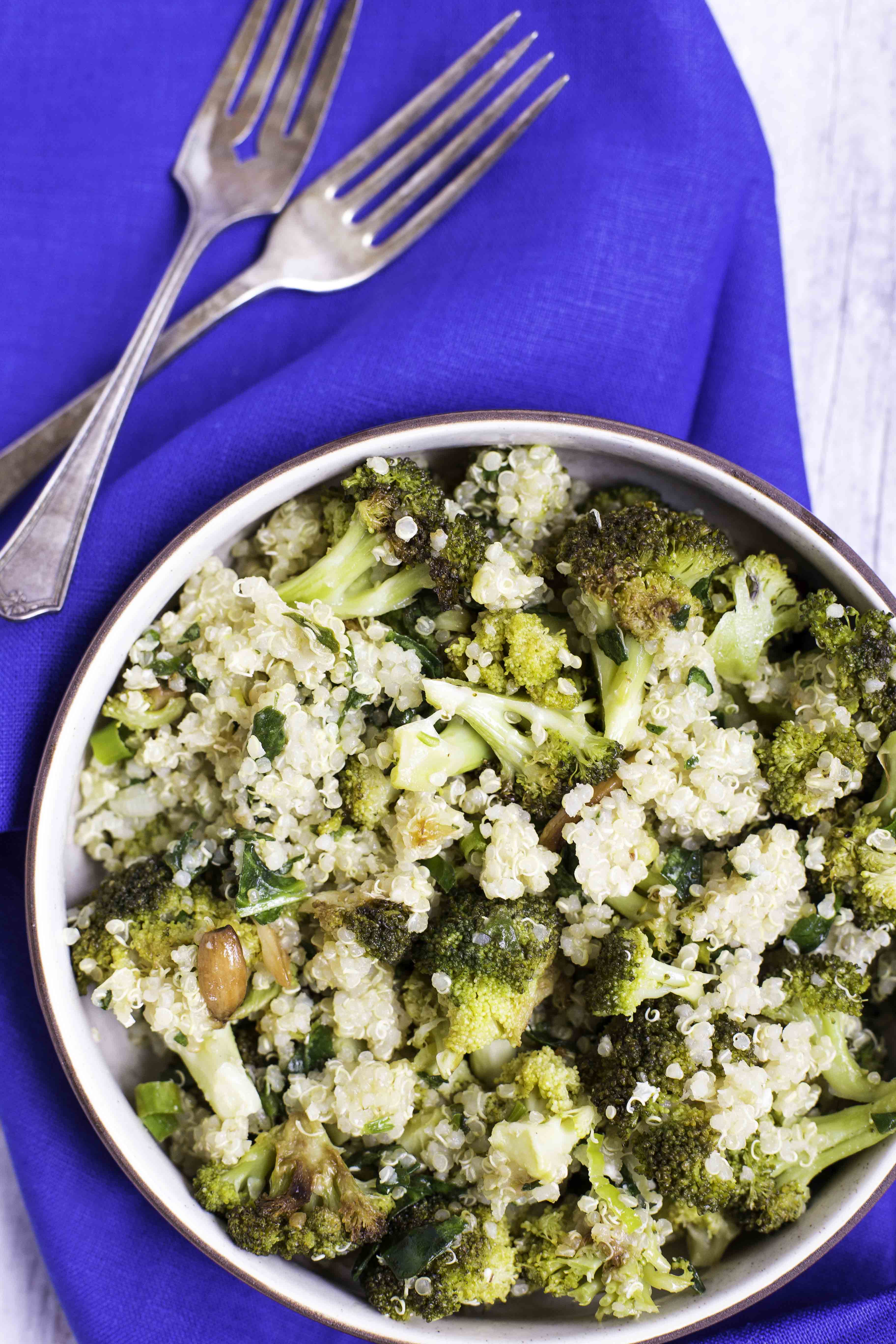 Roasted Broccoli Quinoa Salad