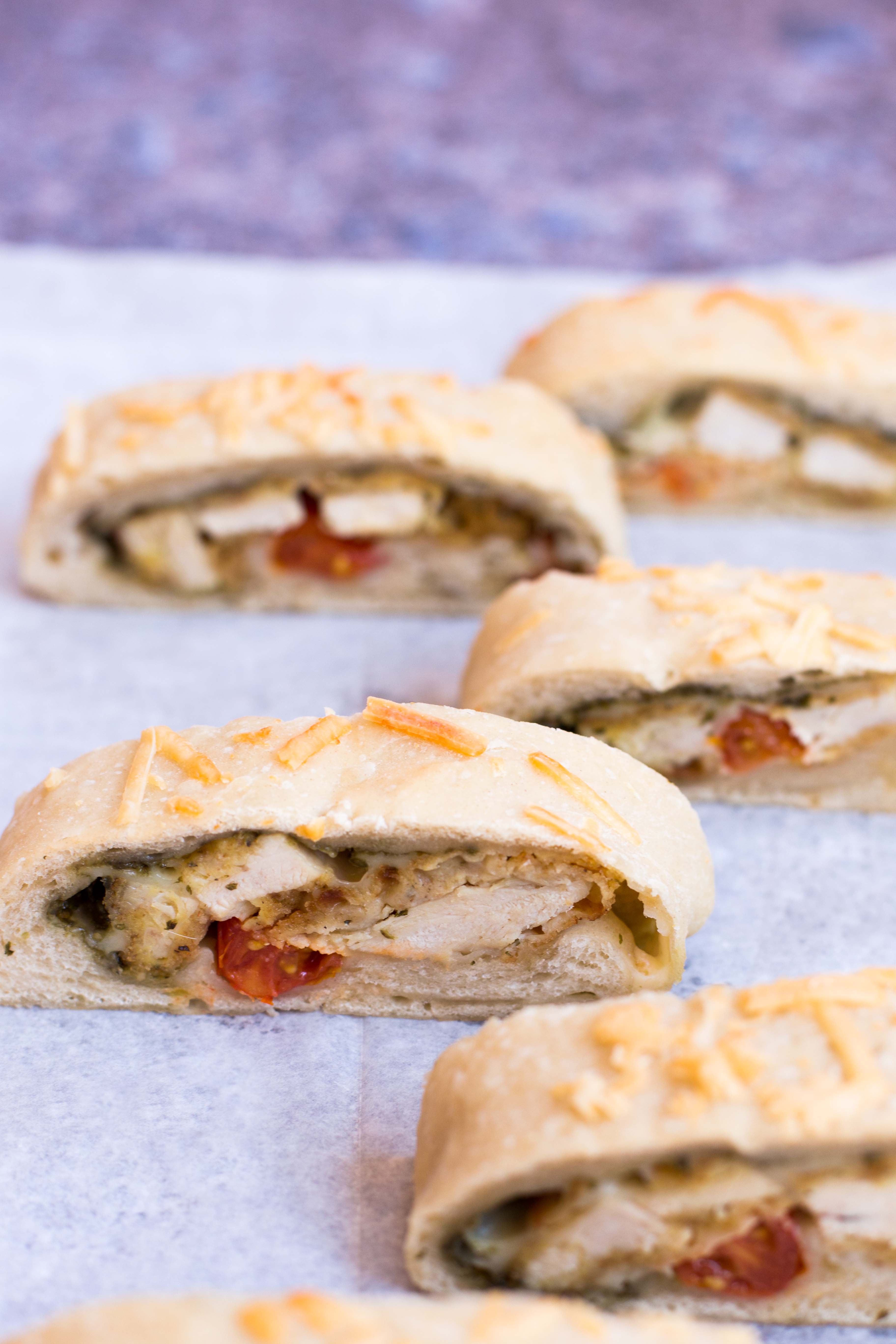 Chicken Pesto Calzone