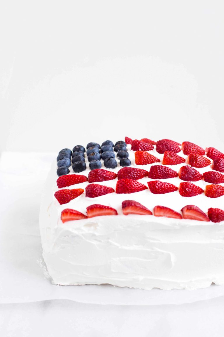 Easy Flag Cake - Deliciously Declassified